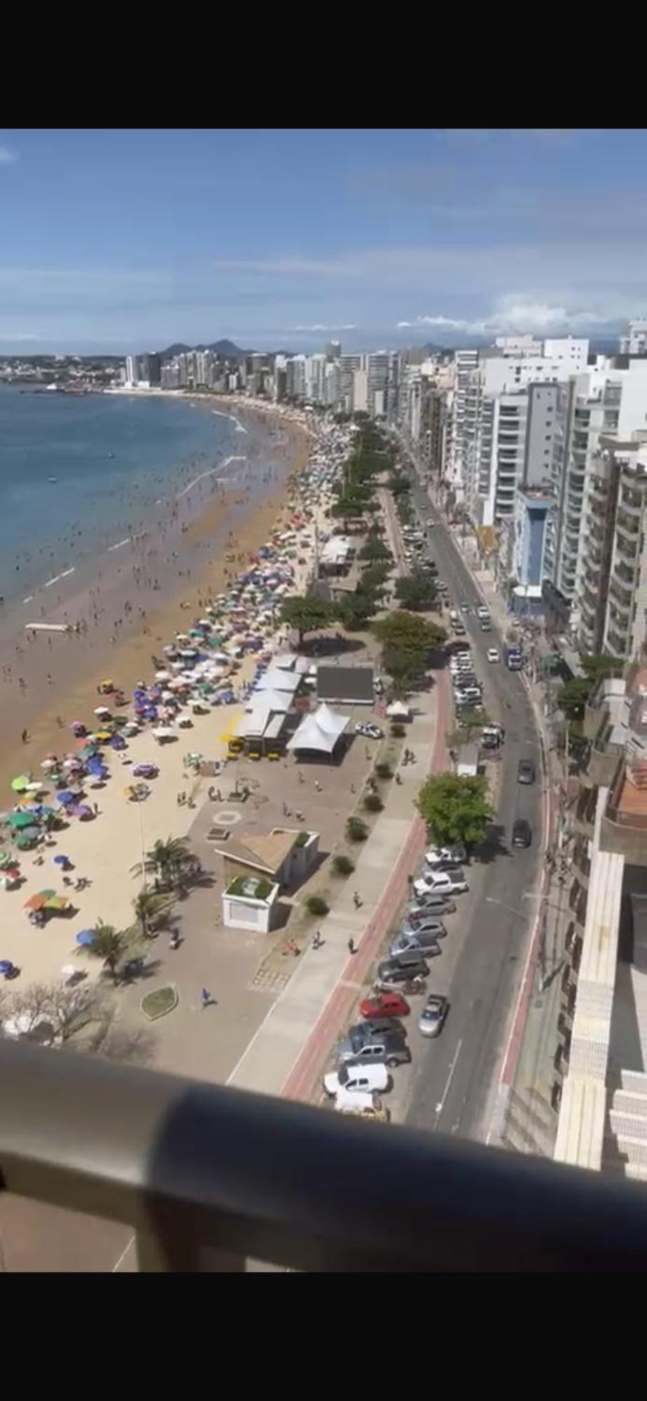 Malaga1201 Cobertura De Frente Para Praia Do Morro Guarapari Em Frente O Quiosque 19 Exterior foto